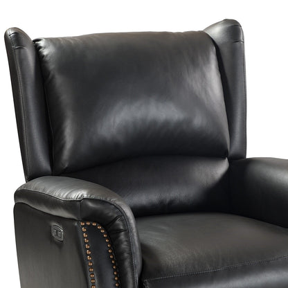Fauteuil inclinable électrique Eduardo en cuir véritable avec port USB (lot de 2)