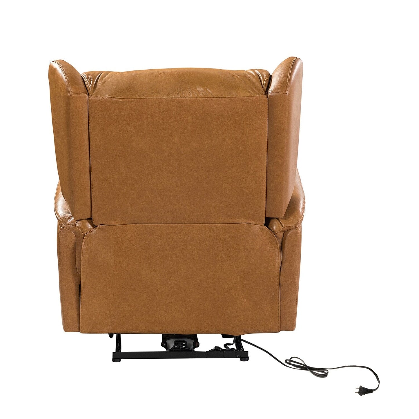 Fauteuil inclinable électrique Eduardo en cuir véritable avec port USB (lot de 2)
