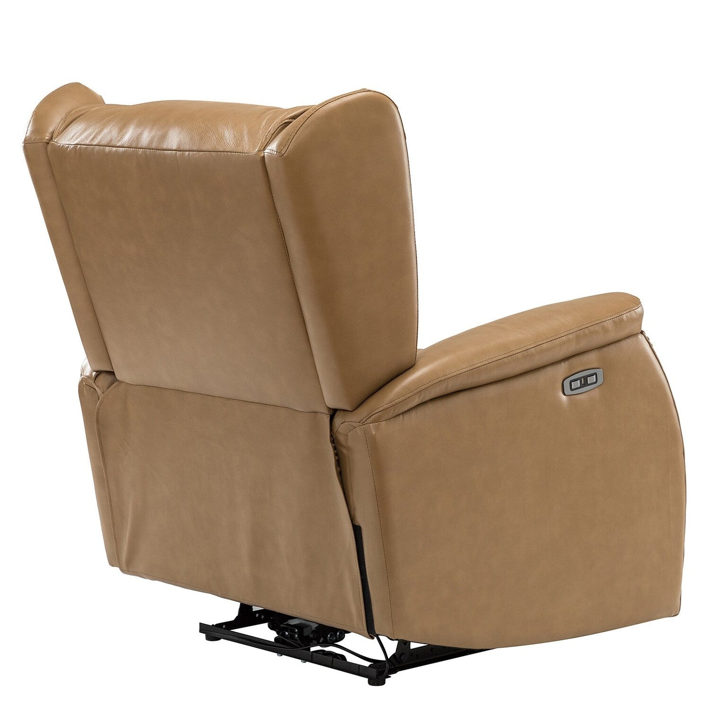 Fauteuil inclinable électrique Eduardo en cuir véritable avec port USB (lot de 2)