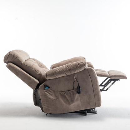 Fauteuil releveur électrique inclinable avec massage et chauffage