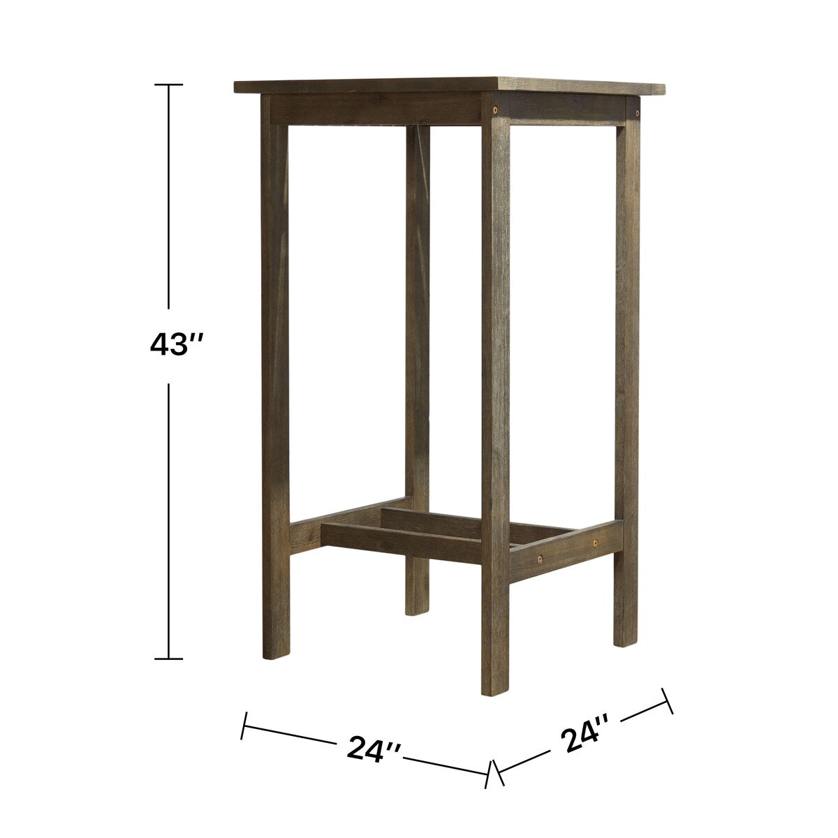 Ensemble table et chaises de bar Emilio en bois