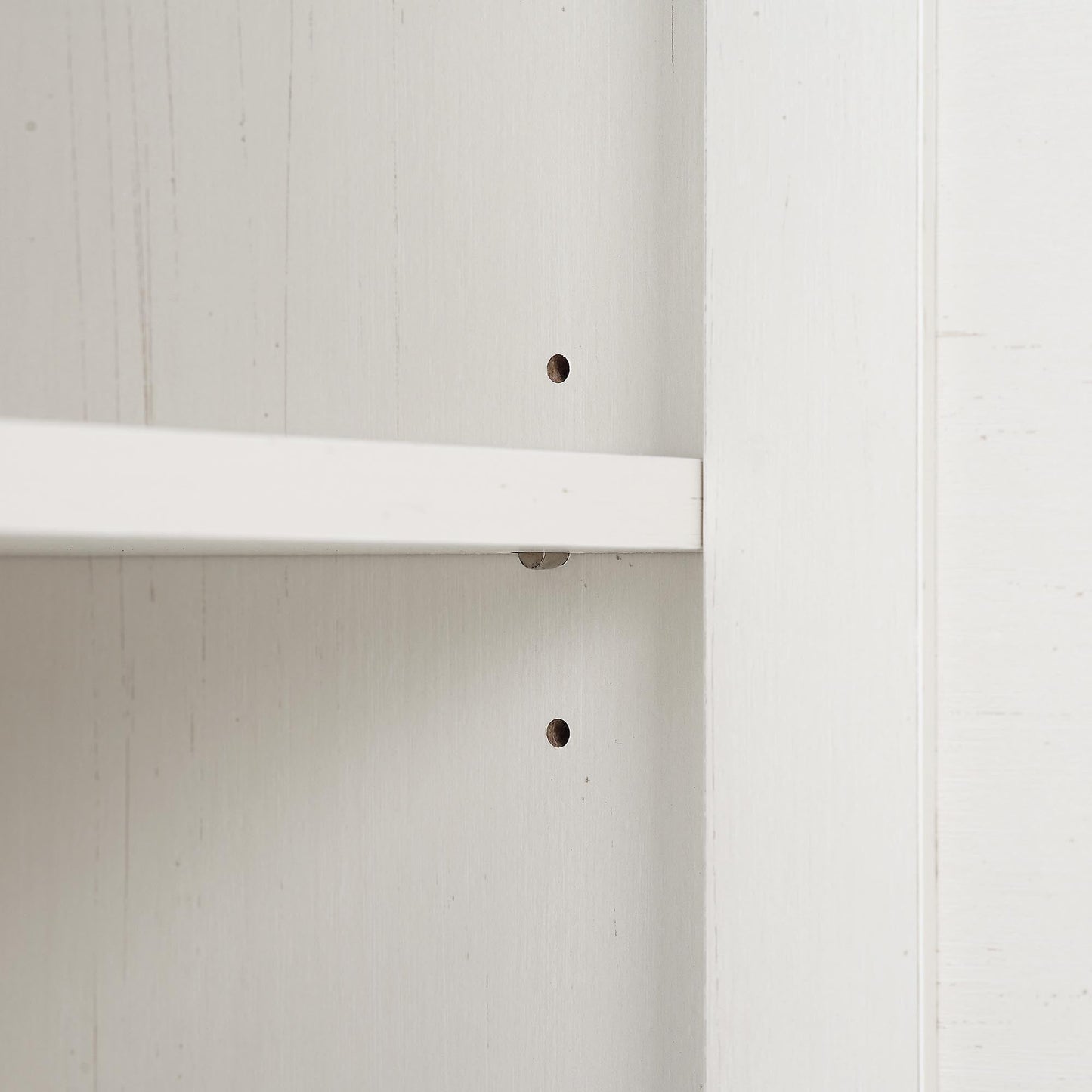 Meuble de salle de bain 1 porte en rotin tressé Frances, blanc