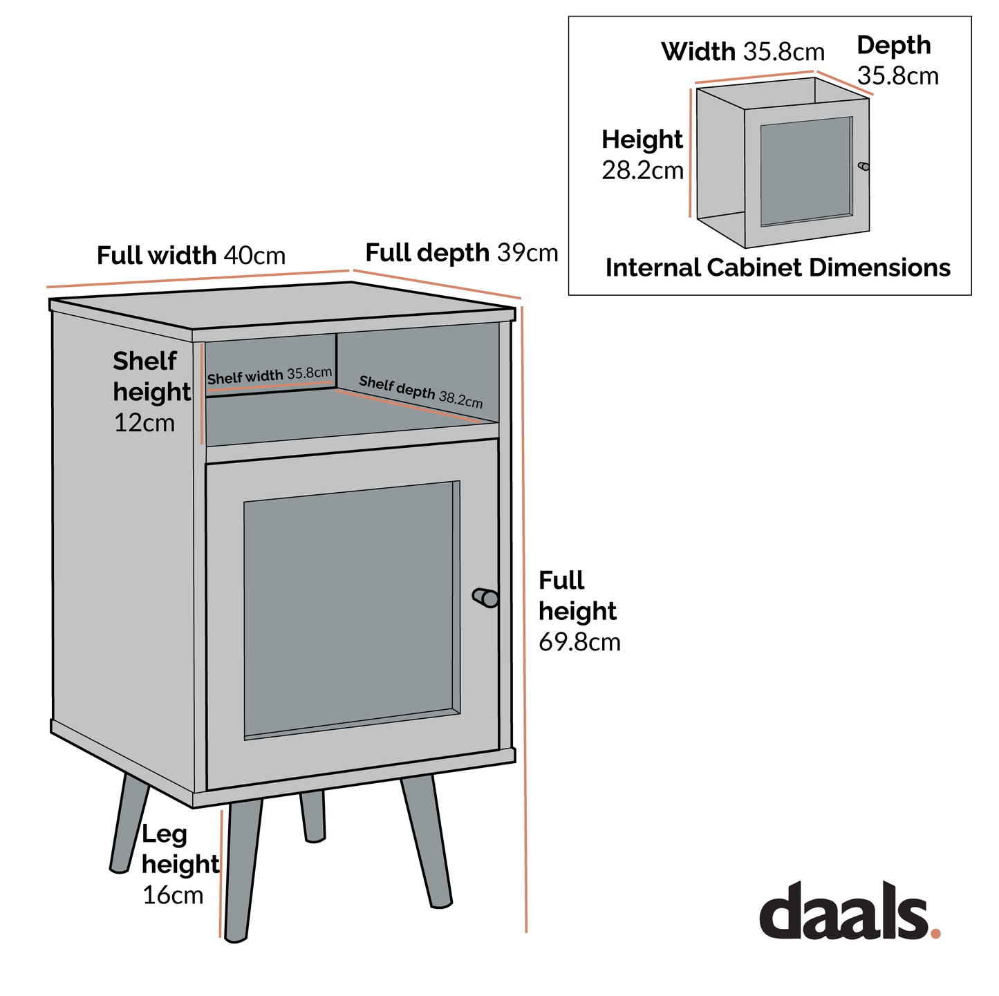 Table de chevet 1 porte en rotin tressé Frances, couleur naturelle