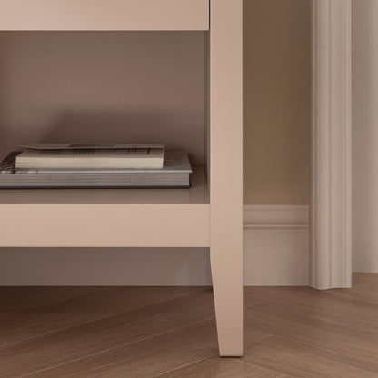 Table de chevet Oakham à 1 tiroir, rose nude