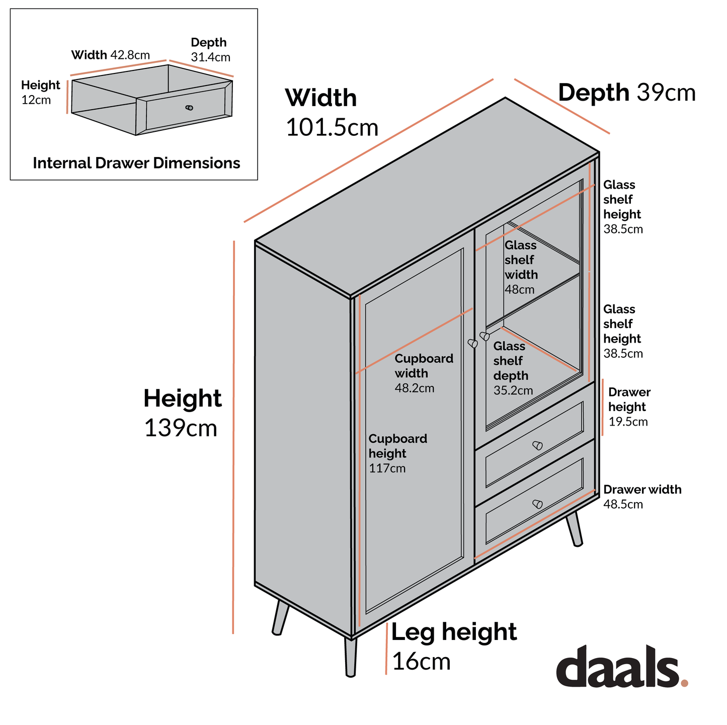 Vitrine en rotin tressé Frances, naturel