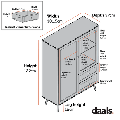 Vitrine en rotin tressé Frances, naturel