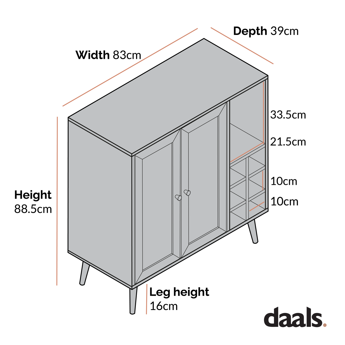 Meuble à boissons en rotin tressé Frances, menthe