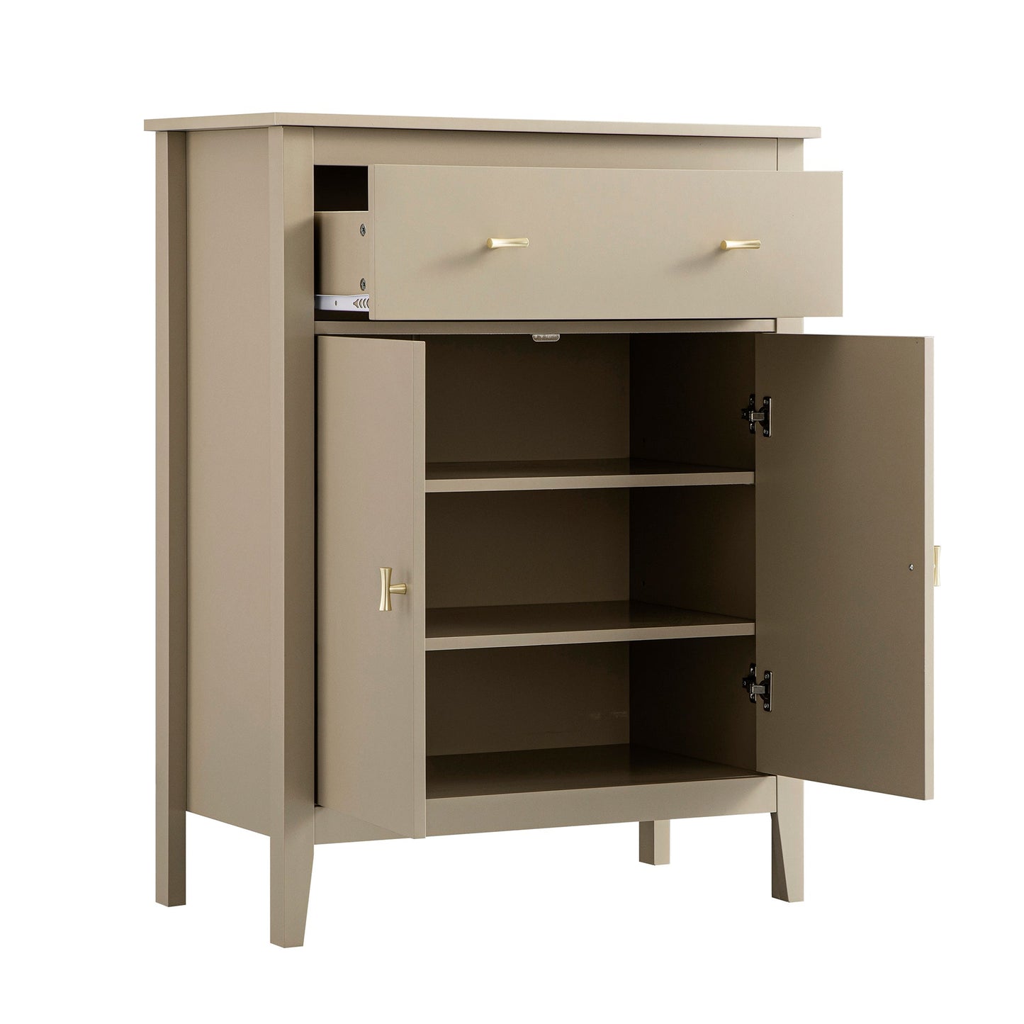 Petit buffet Oakham avec tiroir, gris foncé