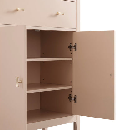 Petit buffet Oakham avec tiroir, rose nude