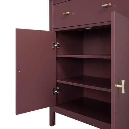 Petit buffet Oakham avec tiroir, merisier sauvage