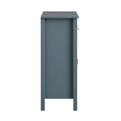 Petit buffet Oakham avec tiroir, bleu orage