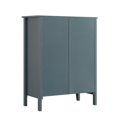 Petit buffet Oakham avec tiroir, bleu orage