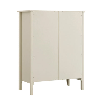 Petit buffet Oakham avec tiroir, blanc ombré