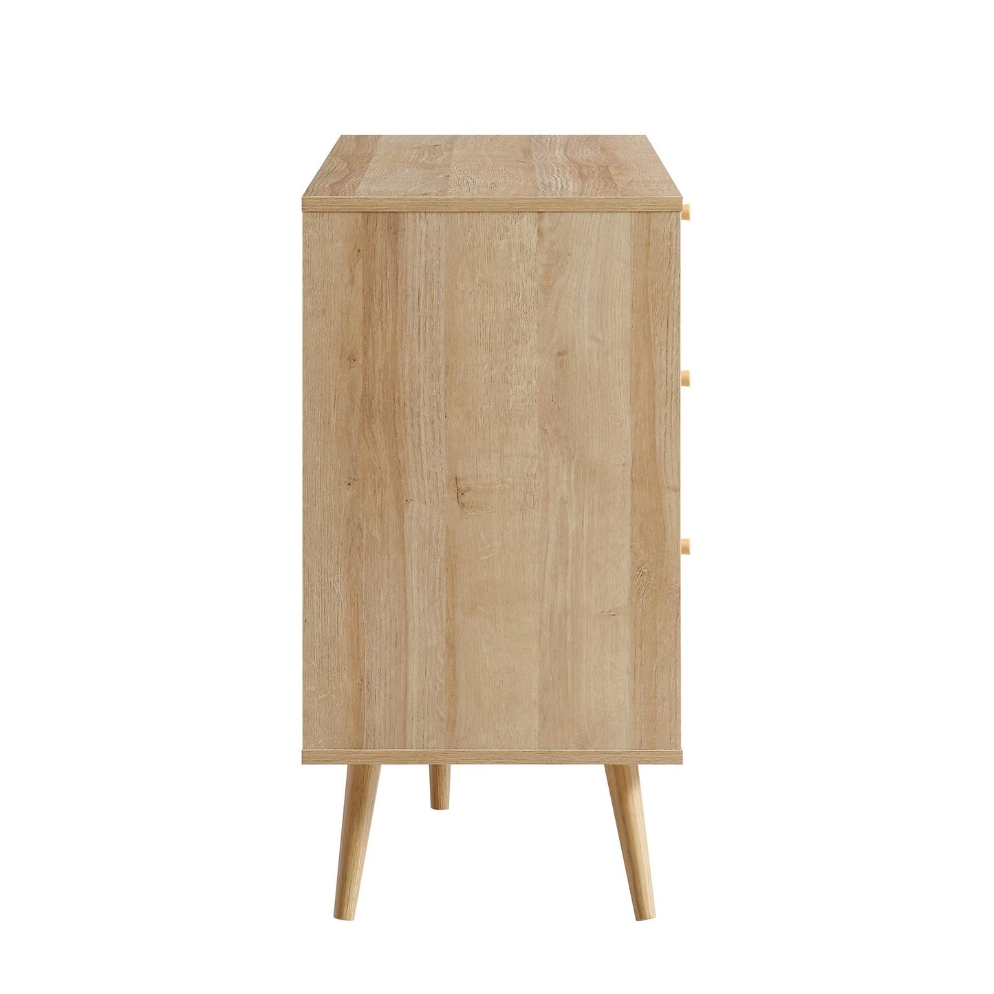 Commode 6 tiroirs en rotin tressé Frances, naturel