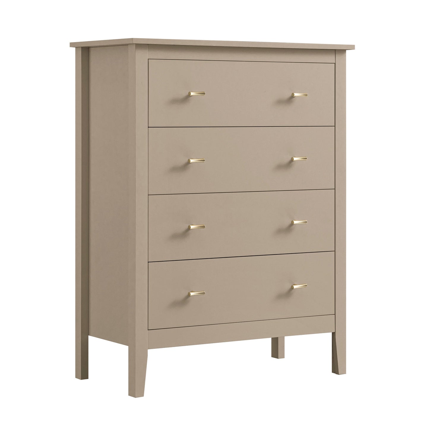 Commode 4 tiroirs Oakham, gris foncé