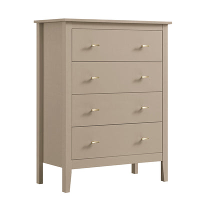 Commode 4 tiroirs Oakham, gris foncé