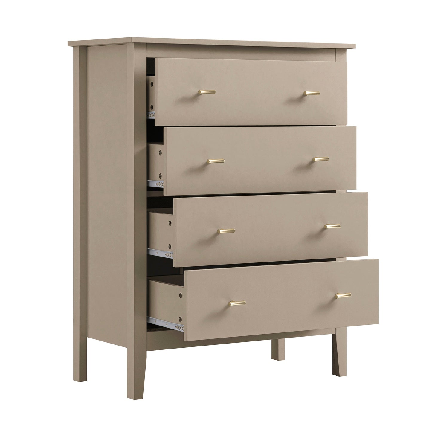 Commode 4 tiroirs Oakham, gris foncé