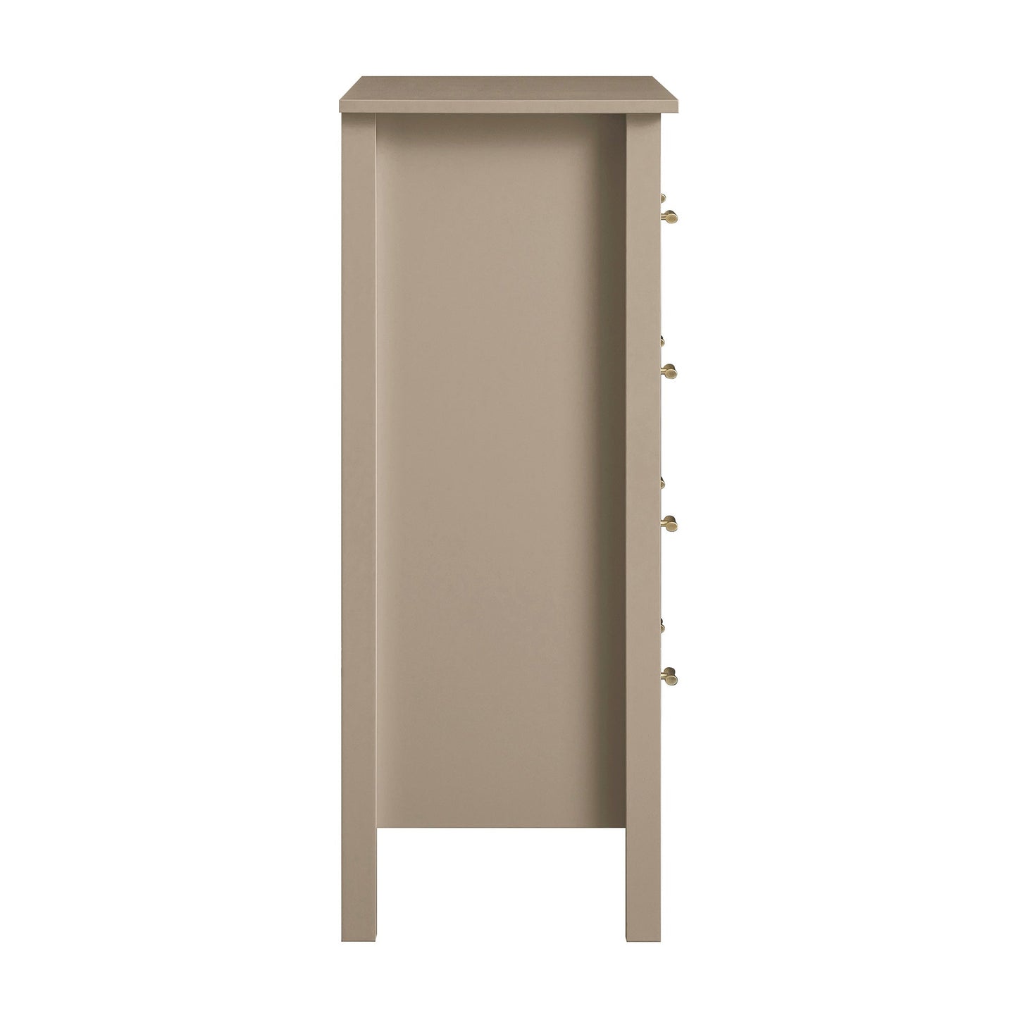 Commode 4 tiroirs Oakham, gris foncé