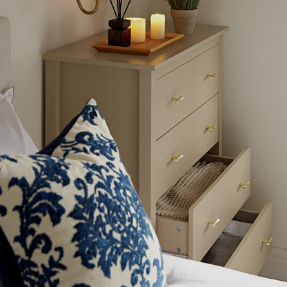 Commode 4 tiroirs Oakham, gris foncé