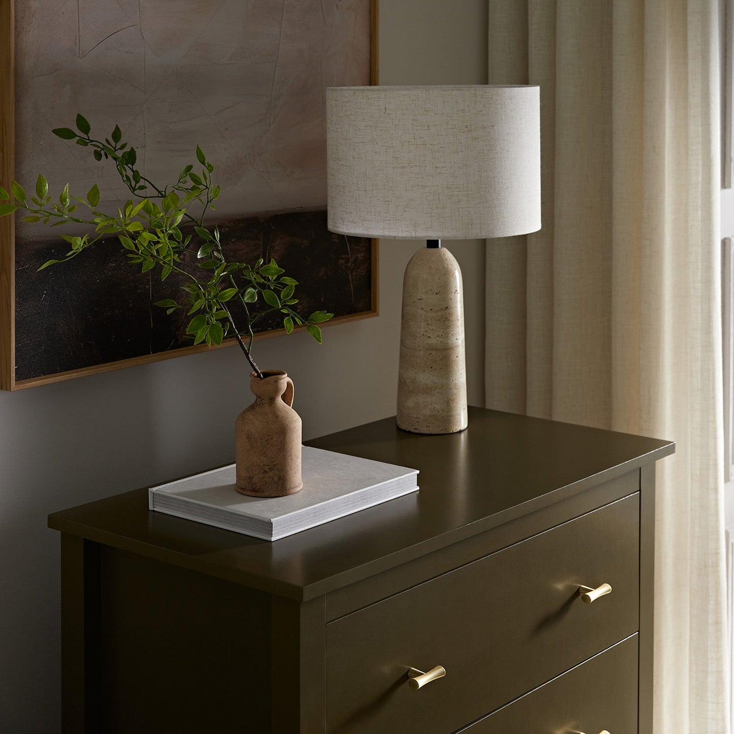 Commode 4 tiroirs Oakham, Olive Grove