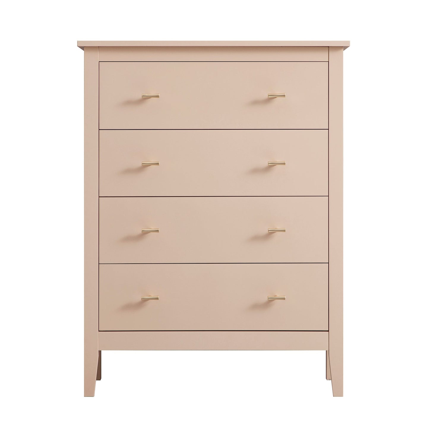 Commode 4 tiroirs Oakham, rose nude