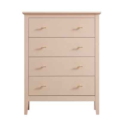 Commode 4 tiroirs Oakham, rose nude