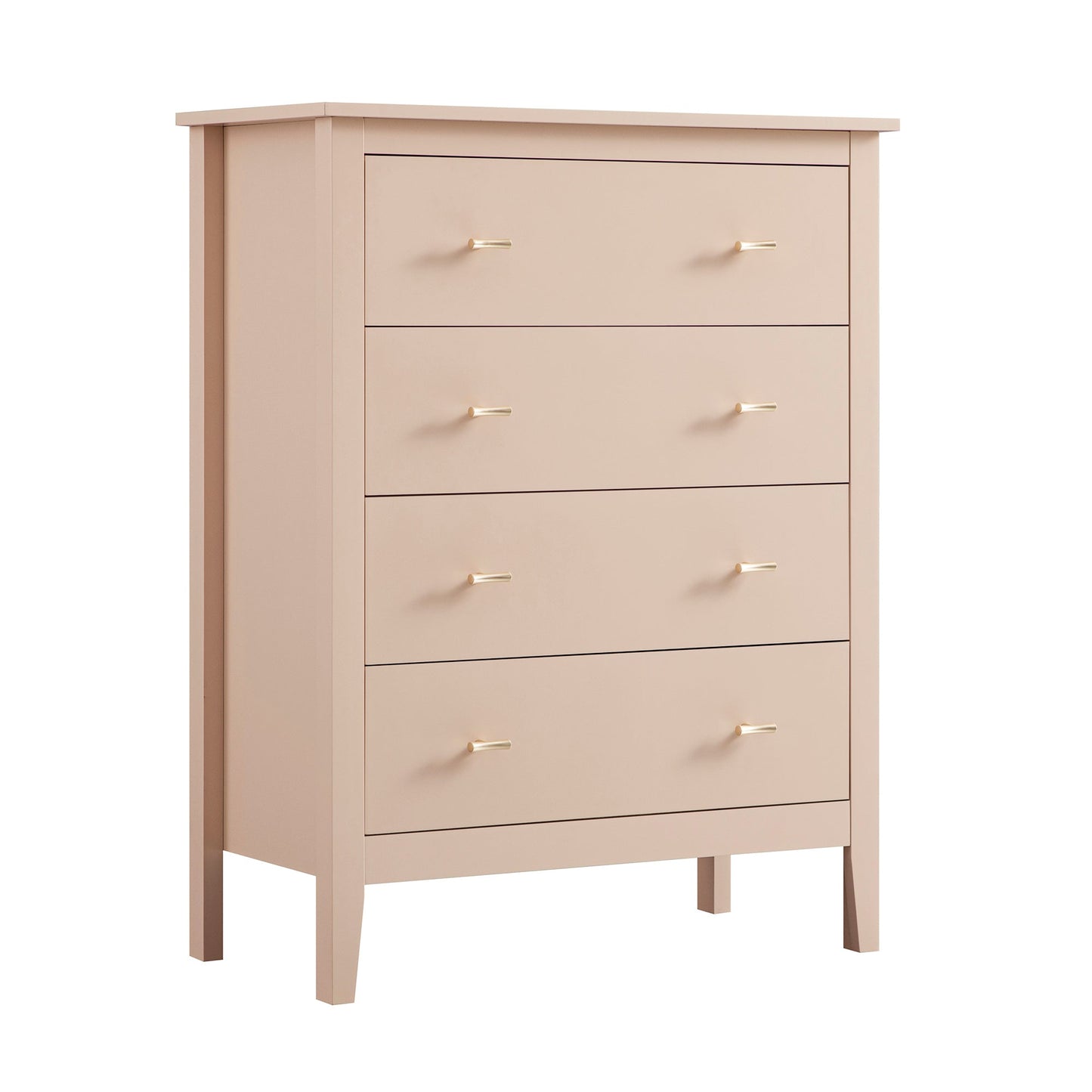 Commode 4 tiroirs Oakham, rose nude