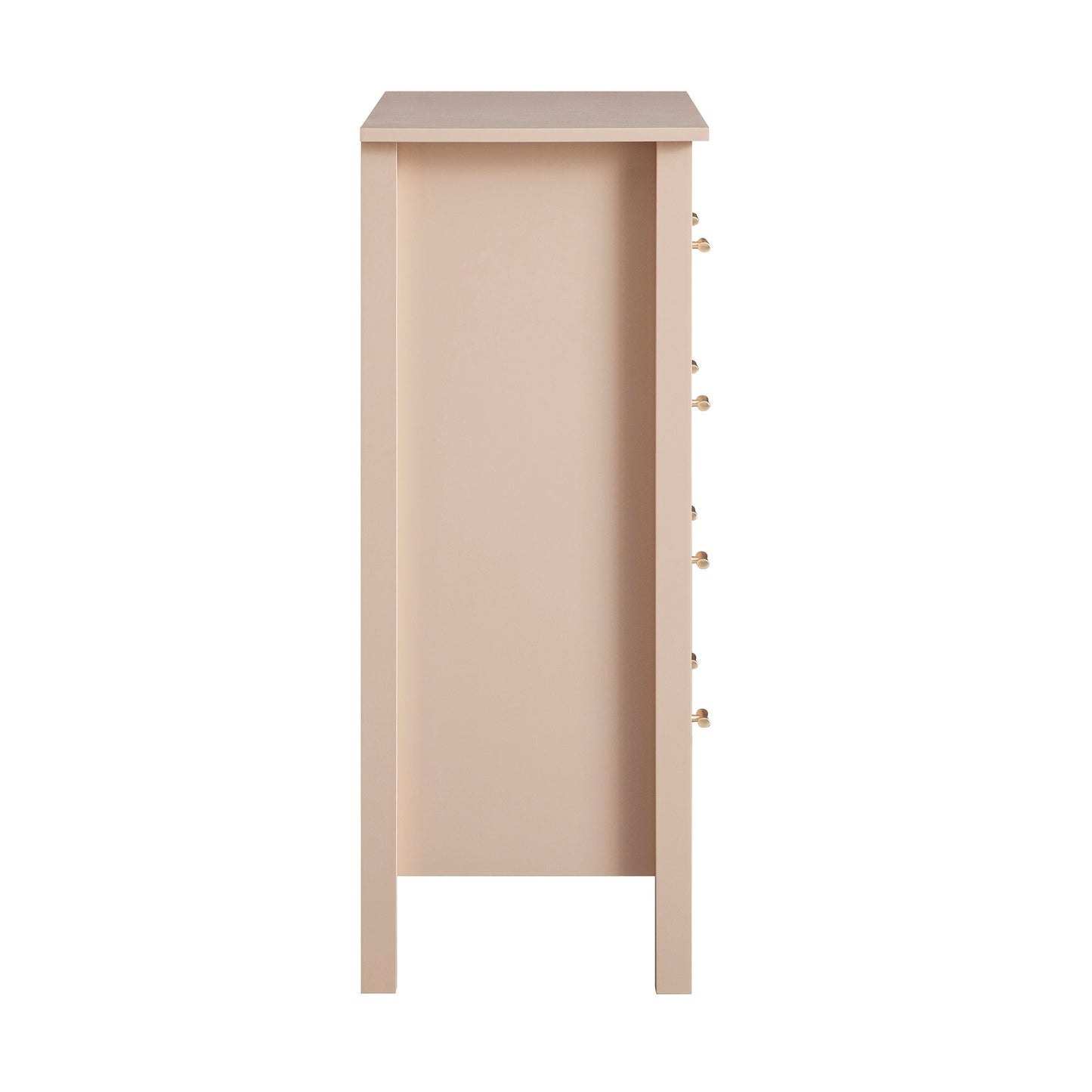 Commode 4 tiroirs Oakham, rose nude