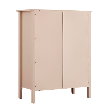 Commode 4 tiroirs Oakham, rose nude