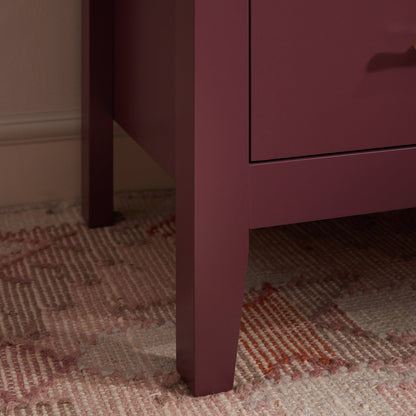 Commode à 4 tiroirs Oakham, cerisier sauvage