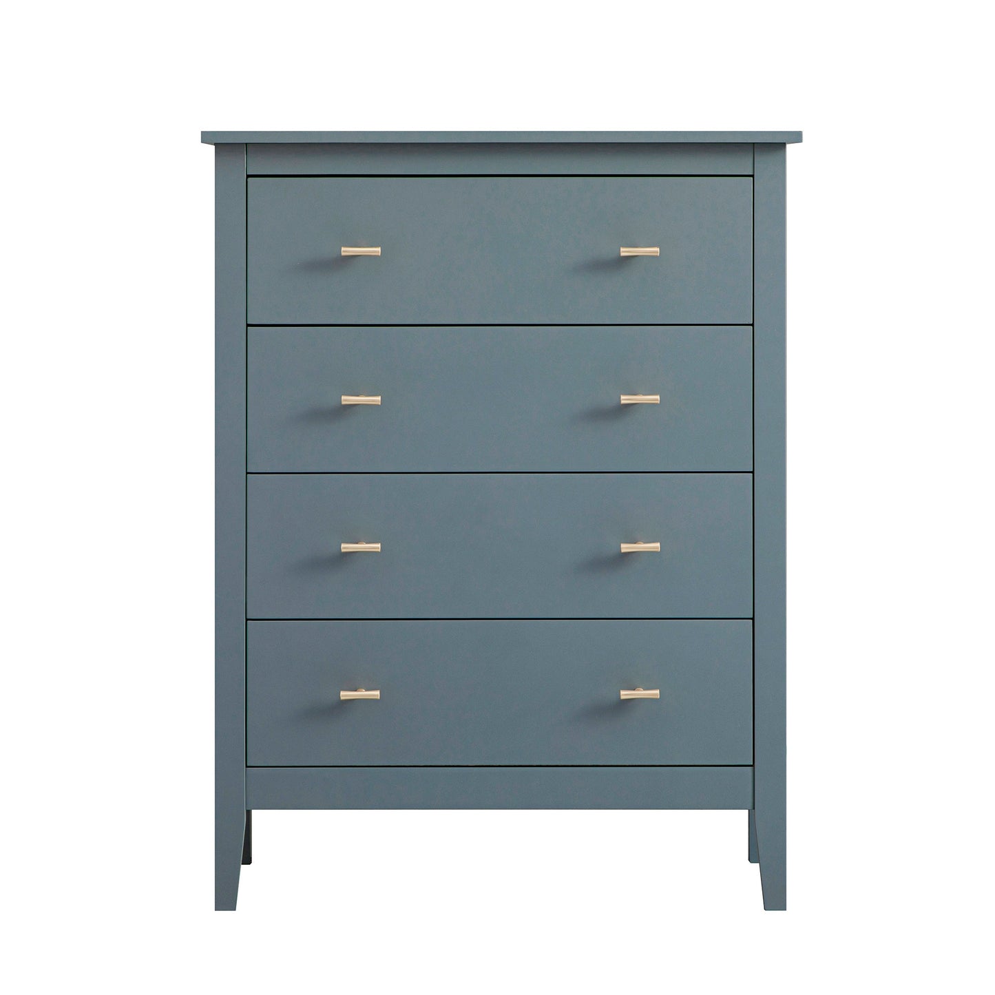 Commode 4 tiroirs Oakham, bleu orage