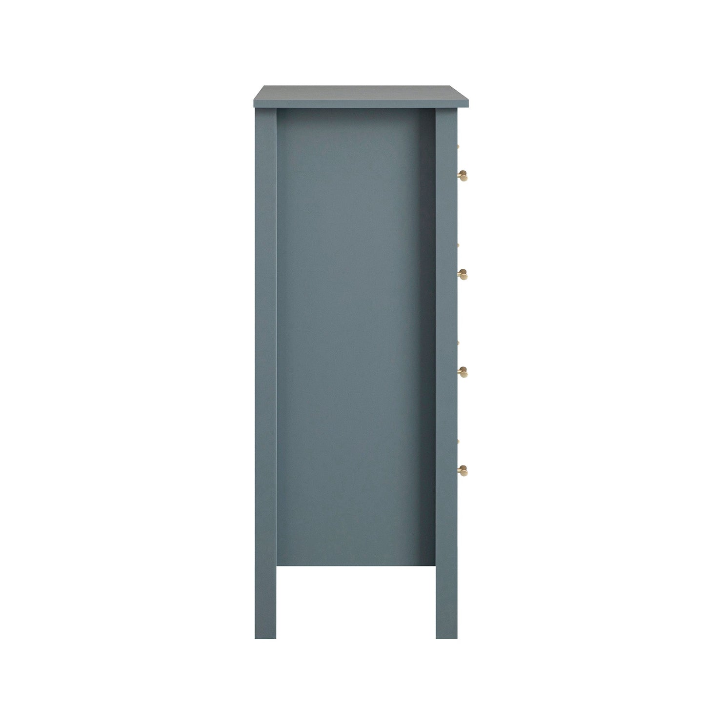 Commode 4 tiroirs Oakham, bleu orage