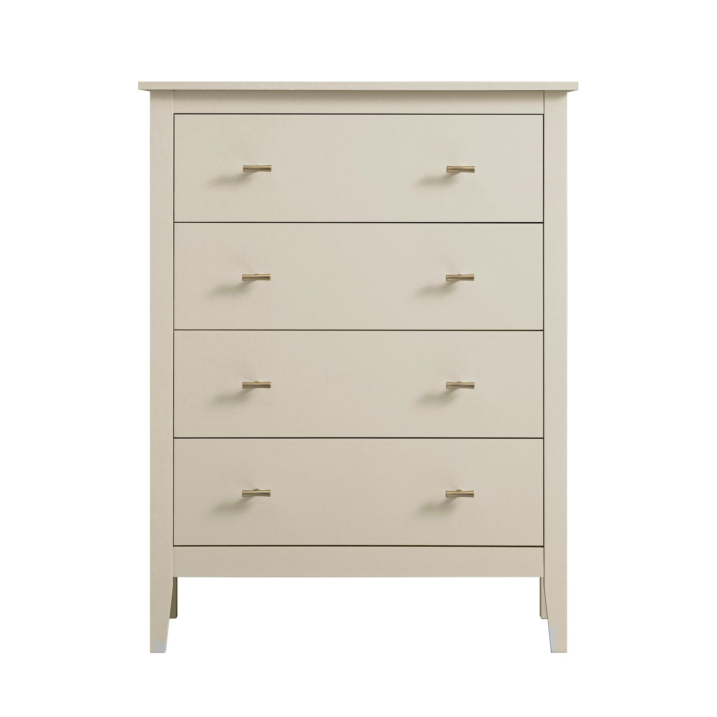 Commode Oakham à 4 tiroirs, blanc ombré