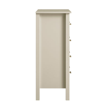 Commode Oakham à 4 tiroirs, blanc ombré