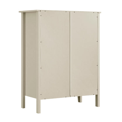 Commode Oakham à 4 tiroirs, blanc ombré