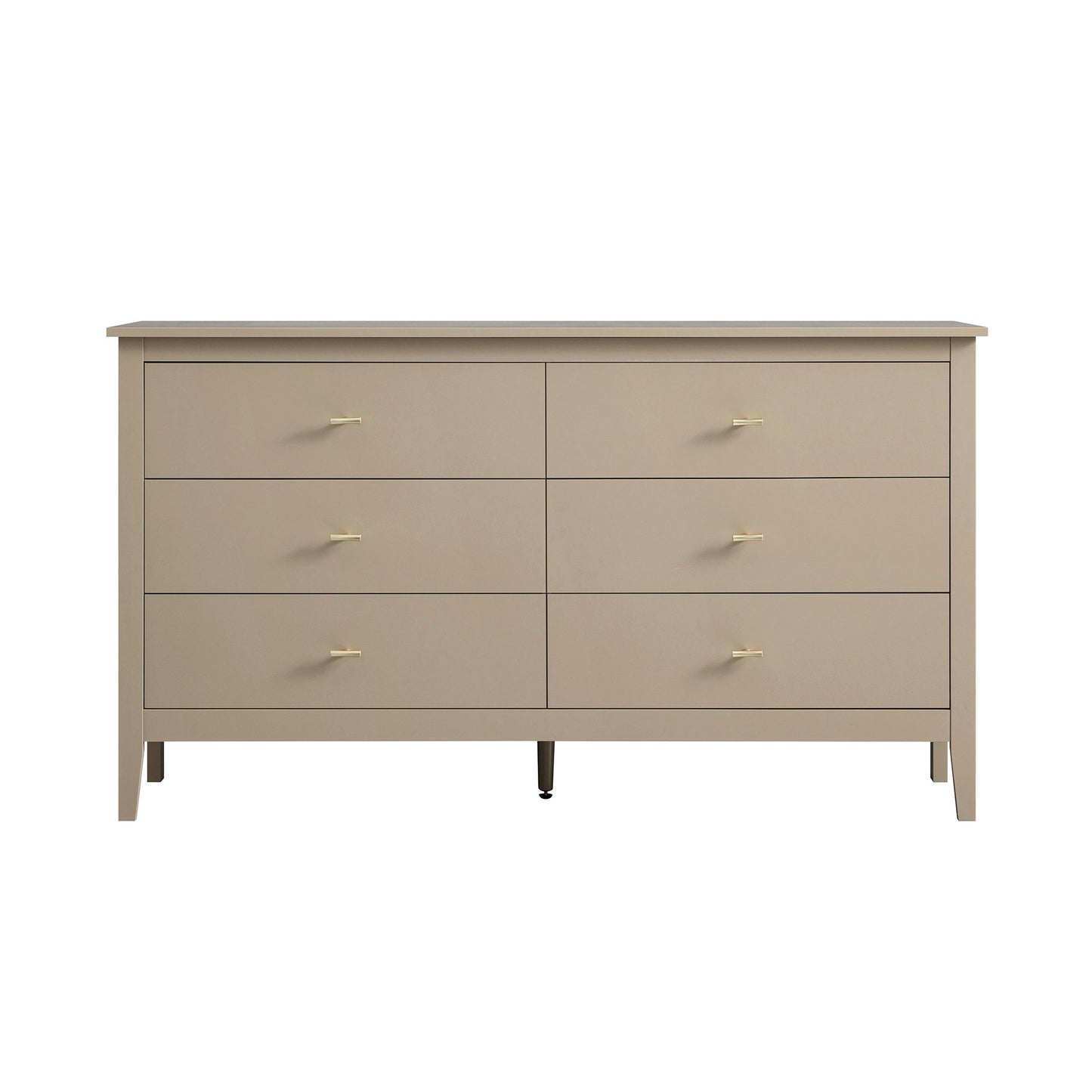 Commode 6 tiroirs Oakham, gris foncé