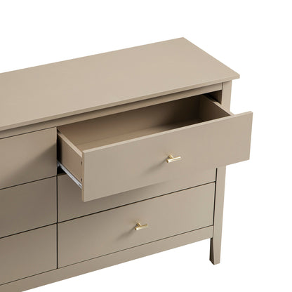 Commode 6 tiroirs Oakham, gris foncé