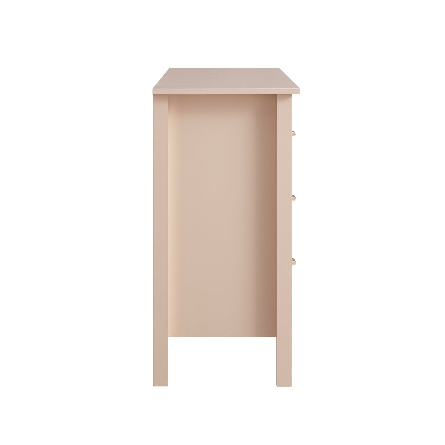 Commode 6 tiroirs Oakham, rose nude