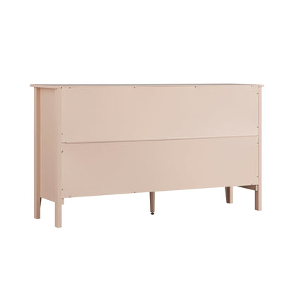 Commode 6 tiroirs Oakham, rose nude