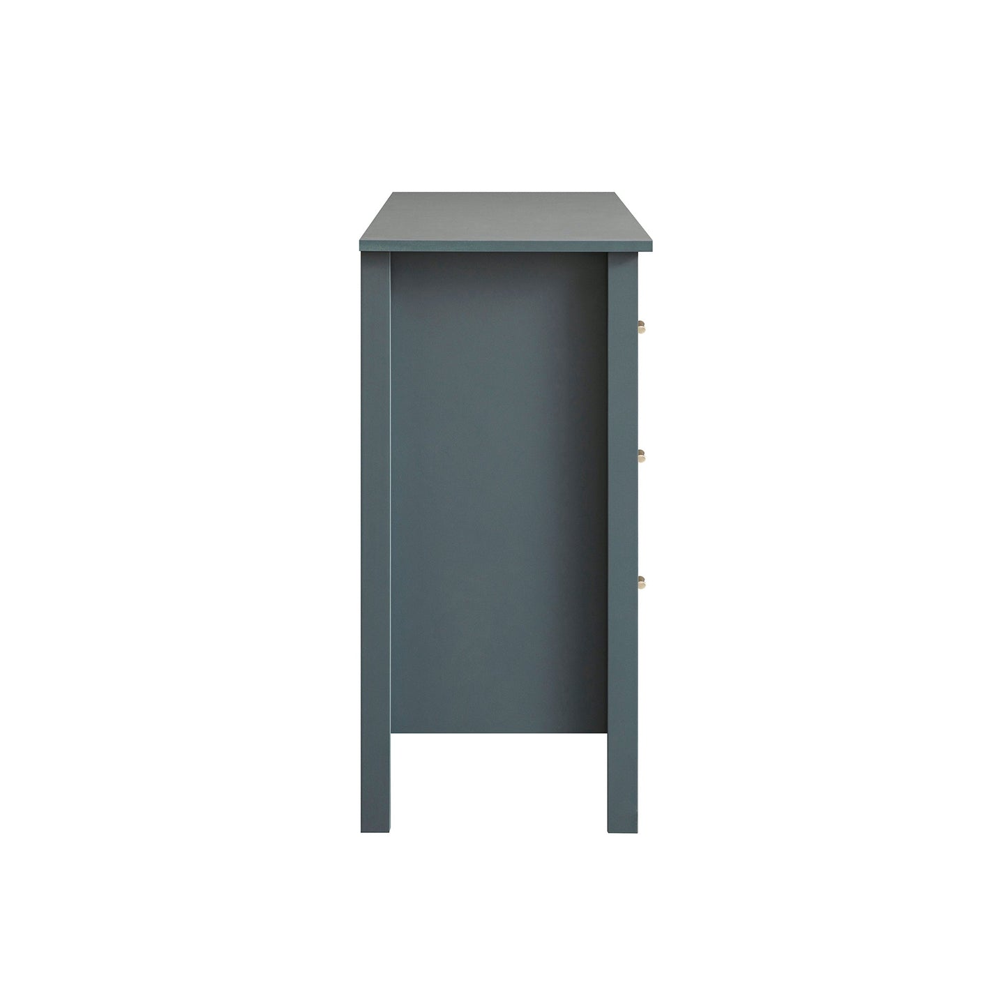 Commode 6 tiroirs Oakham, bleu orage