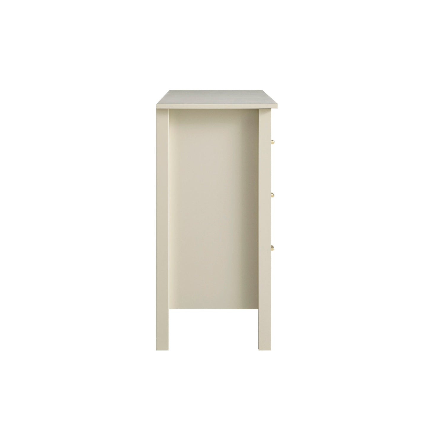 Commode 6 tiroirs Oakham, blanc ombré
