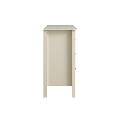 Commode 6 tiroirs Oakham, blanc ombré