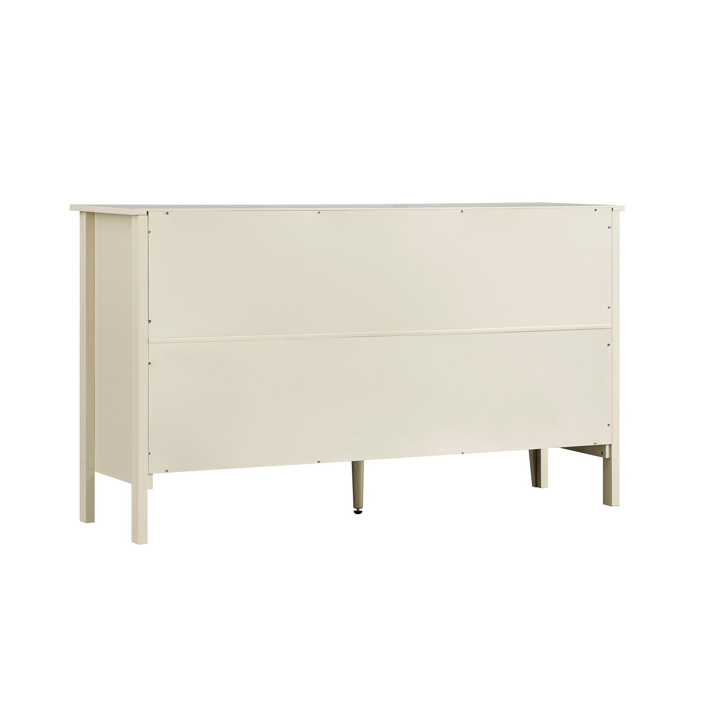 Commode 6 tiroirs Oakham, blanc ombré