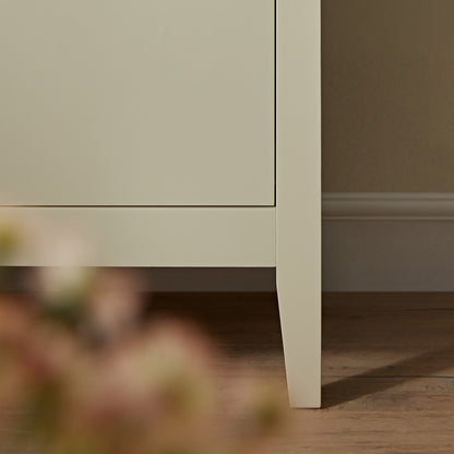 Commode 6 tiroirs Oakham, blanc ombré