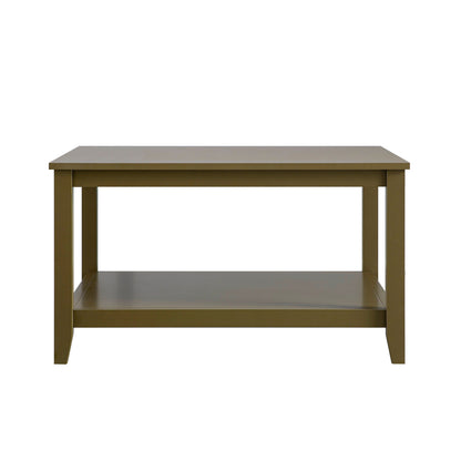 Table basse carrée Oakham 80 cm, Olive Grove