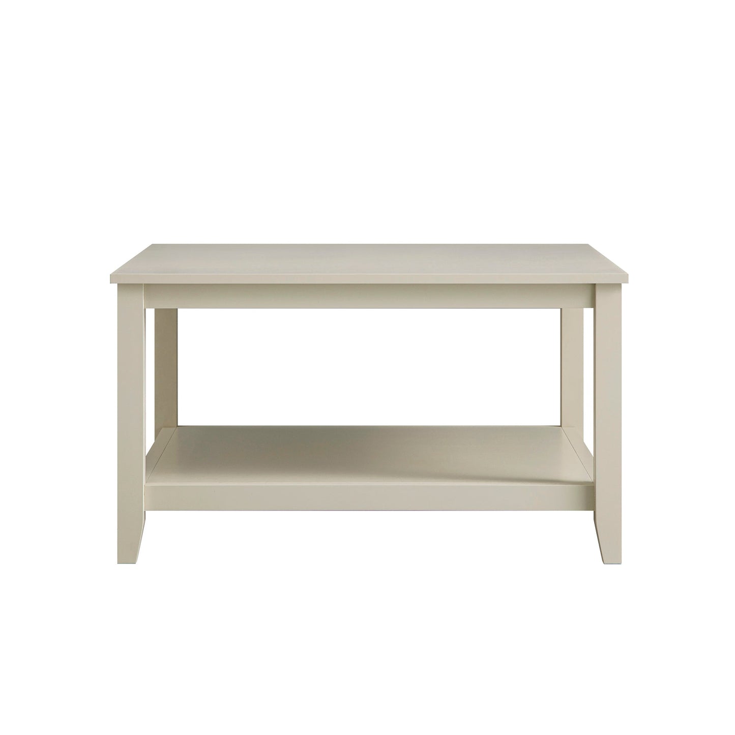 Table basse carrée Oakham 80 cm, blanc ombré