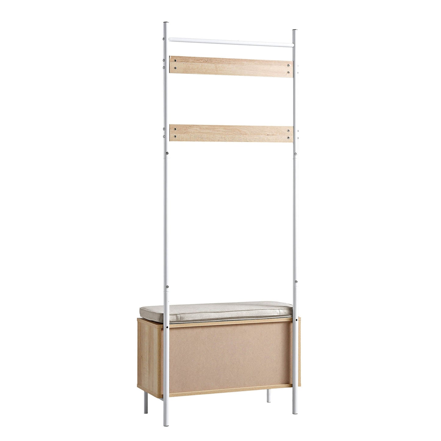 Meuble d'entrée tissé Frances avec coussin, naturel