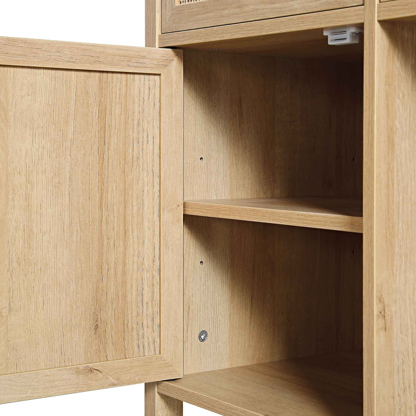 Bureau 3 tiroirs en rotin tressé Frances, naturel