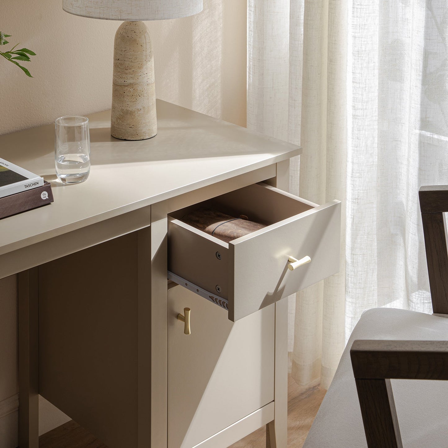 Bureau Oakham, gris foncé