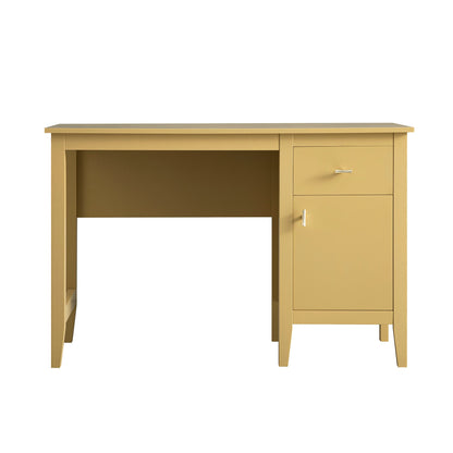Bureau Oakham, rotin jaune